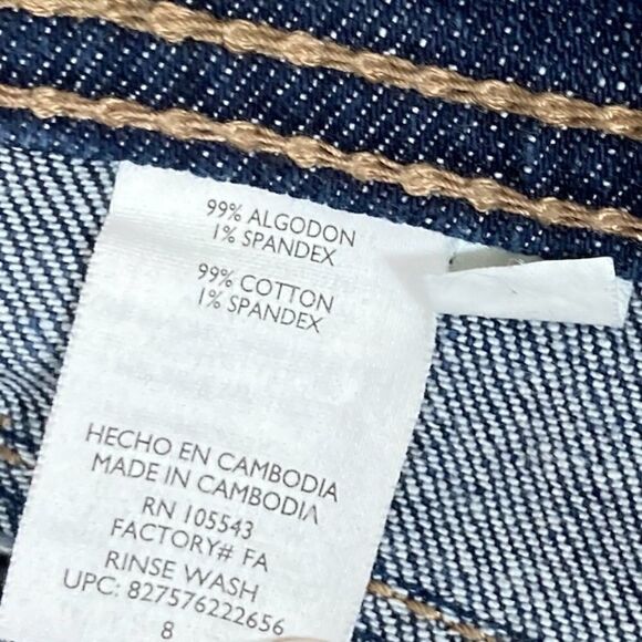 Daisy Fuentes Jean Skirt, Size 8 - Picture 3 of 7